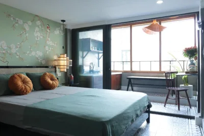 Indochine Rooftop room with balcony and ancient street view, 3' to Beer Street Tạ Hiện – Photos 2